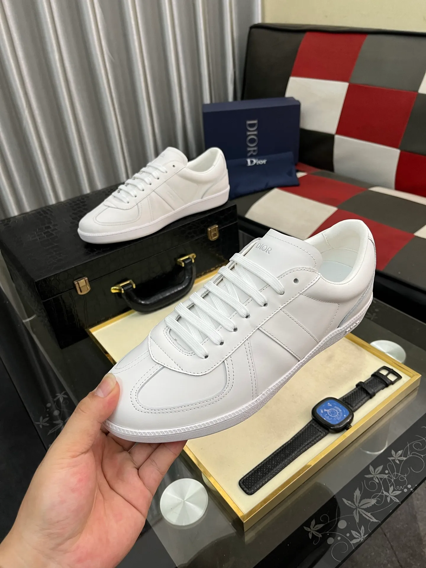 Men's Men's Shoes 💰400⌚️⌚️《Dior DIOR*》The latest and most popular casual shoes, top brand [seduce] luxury~purchase, top~quality. [Strong] The upper is made of imported breathable cowhide with material ➕ breathable sheepskin feet (•) and fine workmanship. Original stylish and stylish soft rubber wear-resistant outsole, light and comfortable on the foot, size: 38-443️⃣colors available